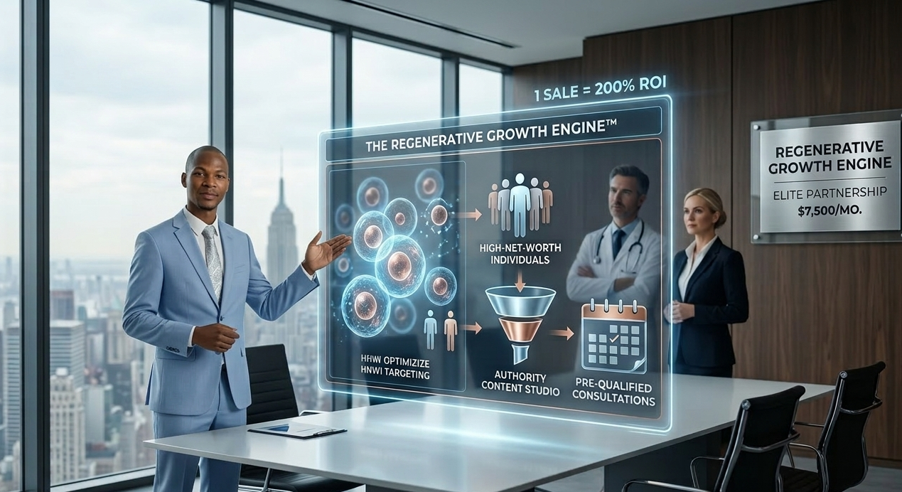 Elite Growth System for High-Ticket Healthcare, Wellness & Luxury Service Brands / Month
